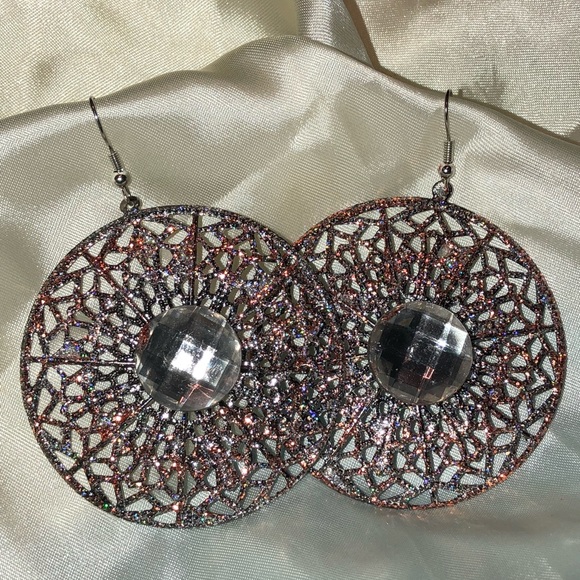 Big & Fun Christmas earrings bling NEW - Picture 6 of 8